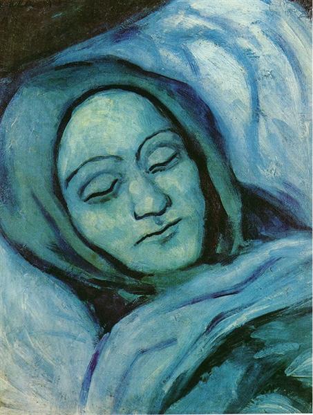 Pablo Picasso Classical Oil Paintings Head Of Dead Woman